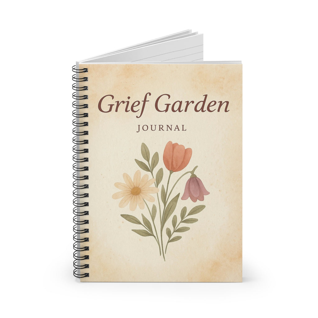 Grief Garden Journal – Spiral Notebook for Healing, Reflection & Emotional Growth