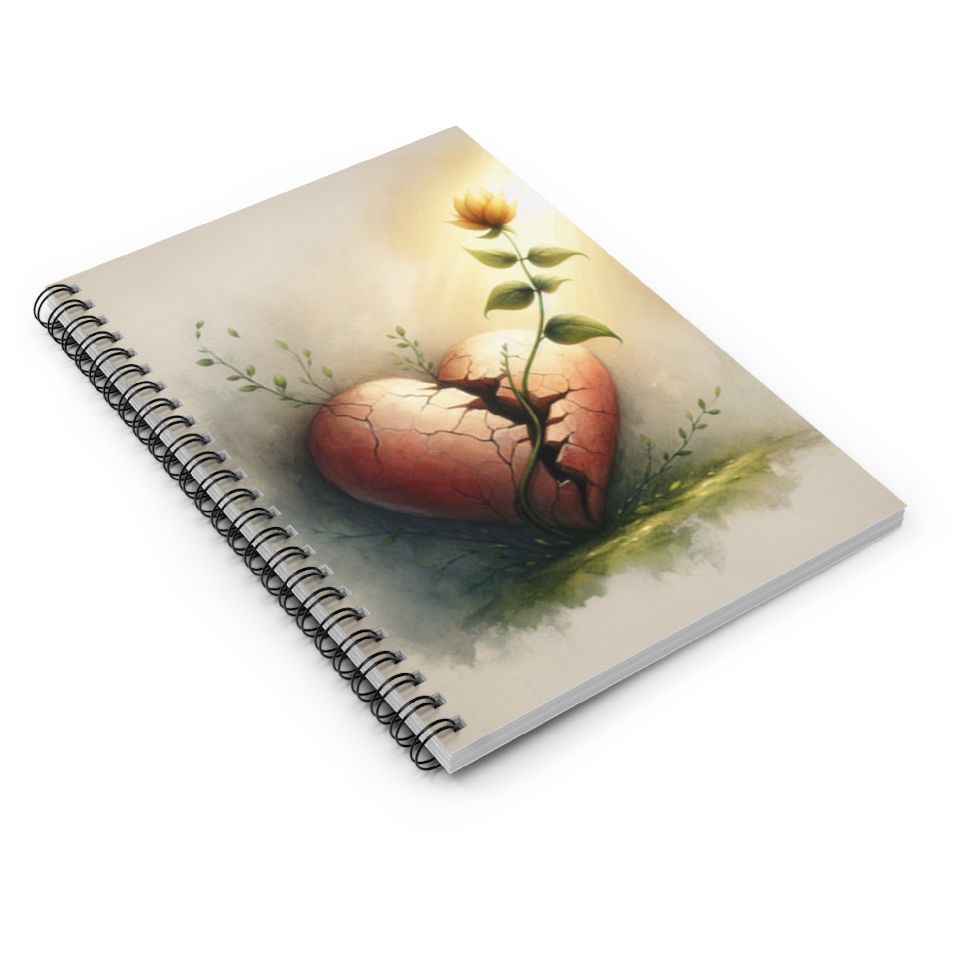 Healing Heart Spiral Notebook – Grief & Growth Journal for Reflection, Writing & Creativity