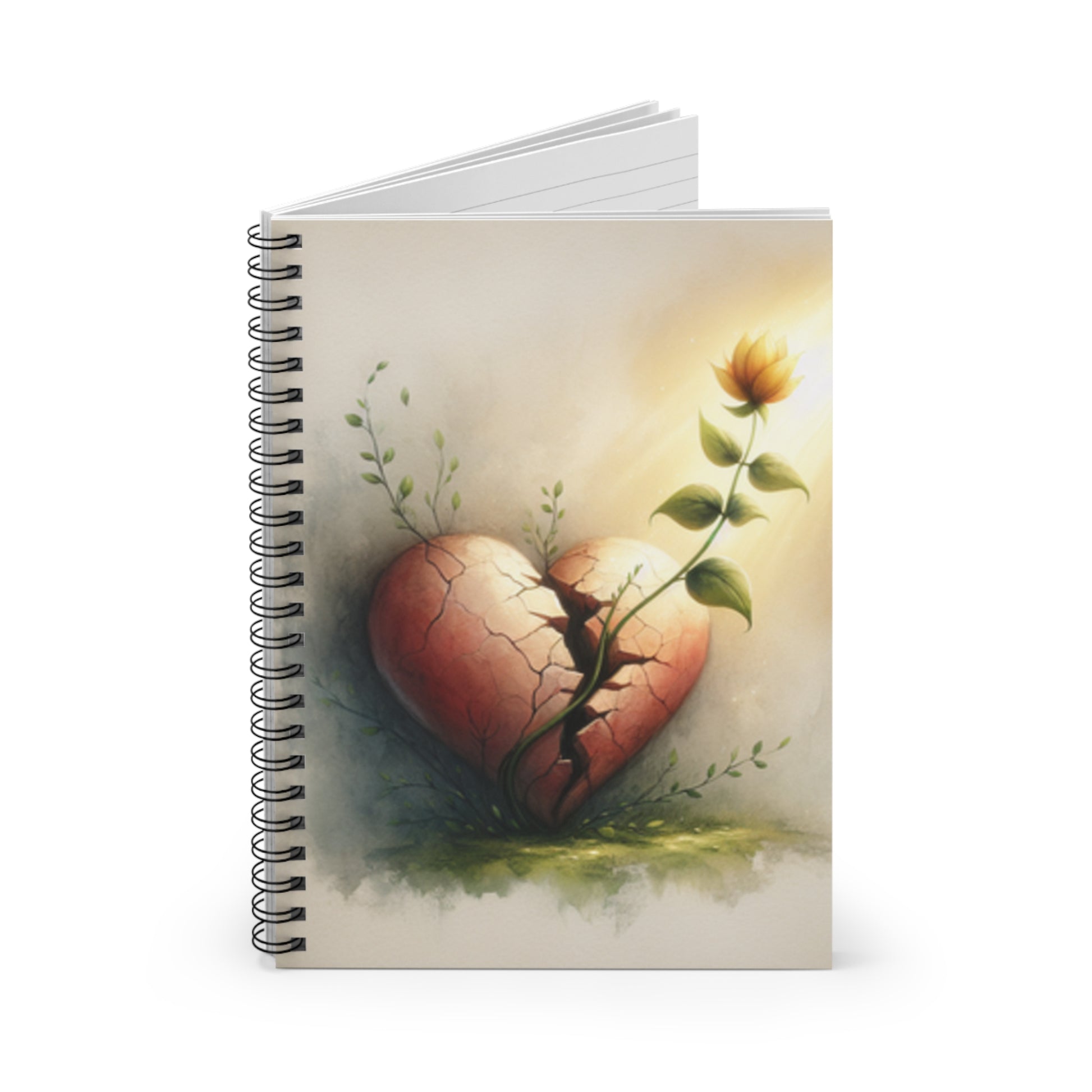 Healing Heart Spiral Notebook – Grief & Growth Journal for Reflection, Writing & Creativity