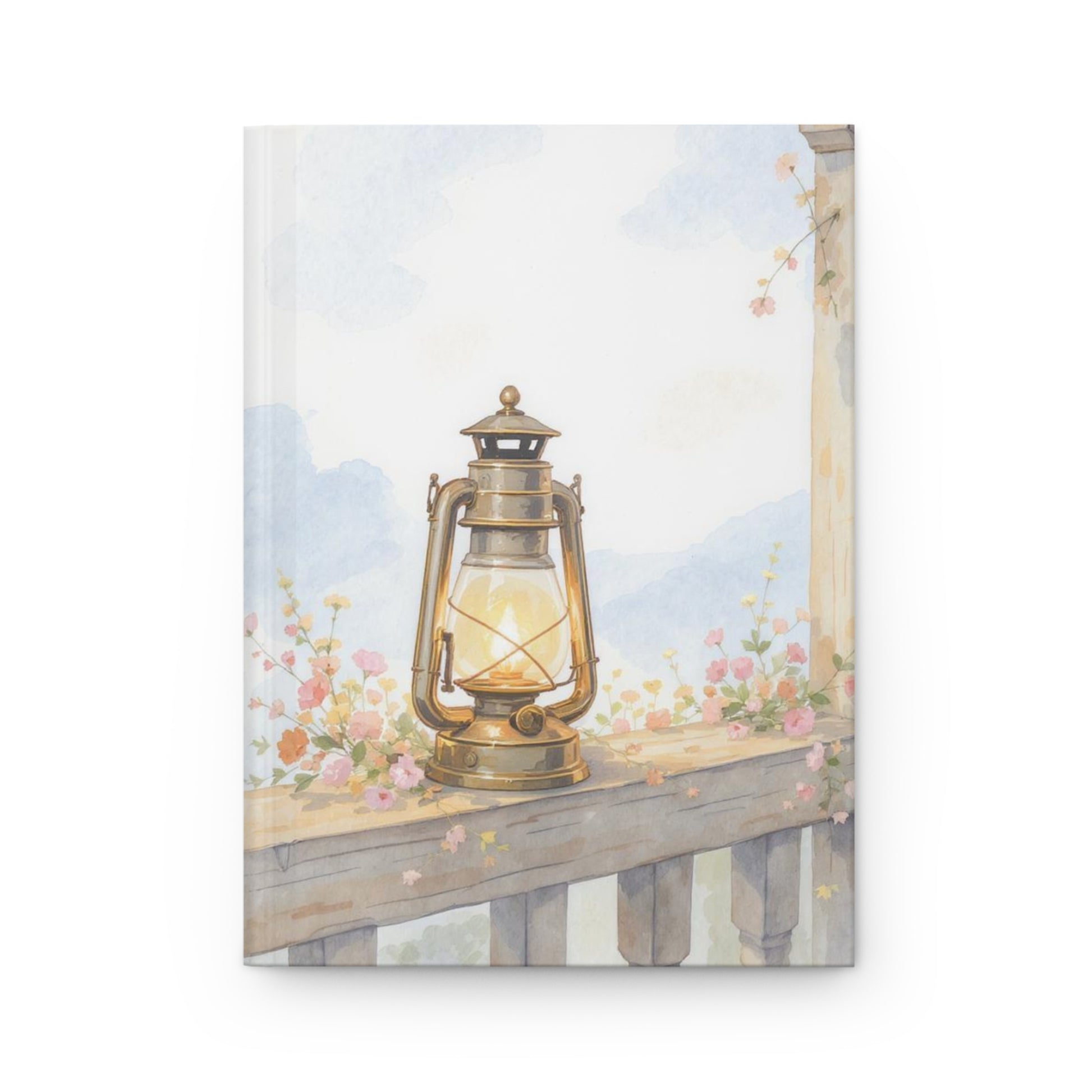 Hardcover Journal with Inspirational Designs | Gift for Writers, Motivational Journaling, Flower and Lantern Art, Self-Care Notebook, [...]